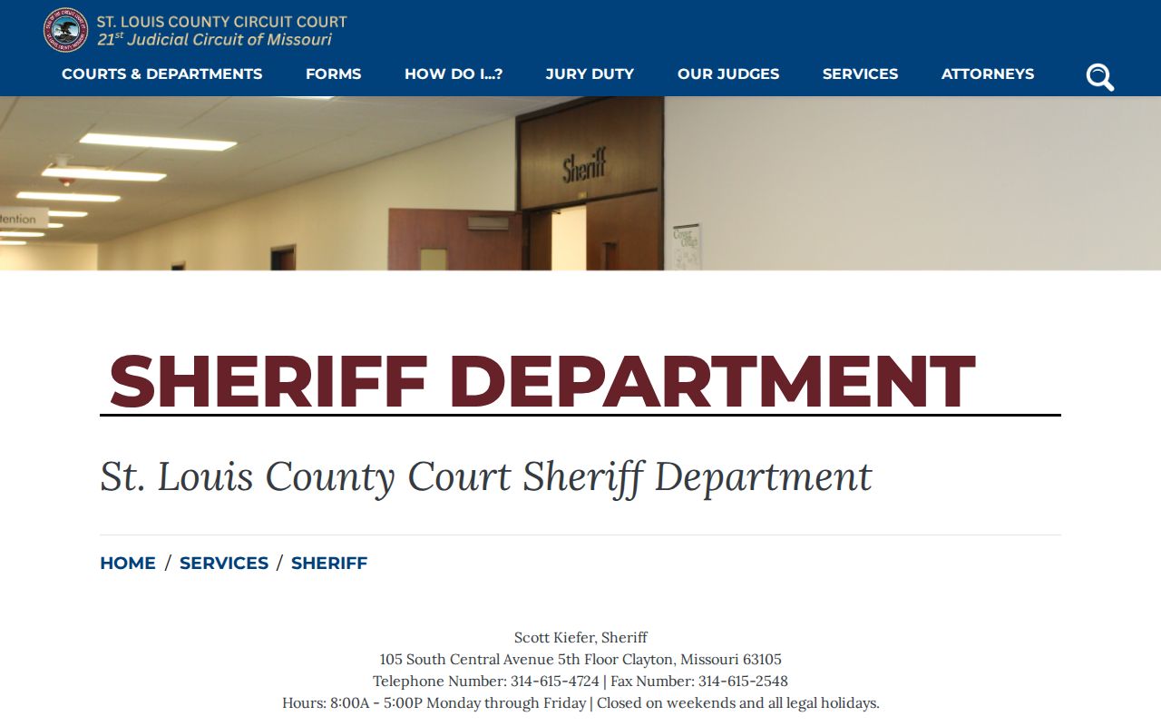 St. Louis County court sheriff arrest warrant information